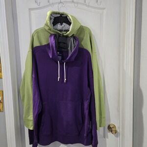 All In Motion Hoodie Bundle Mens XL Purple Green Pullover Sweatshirts